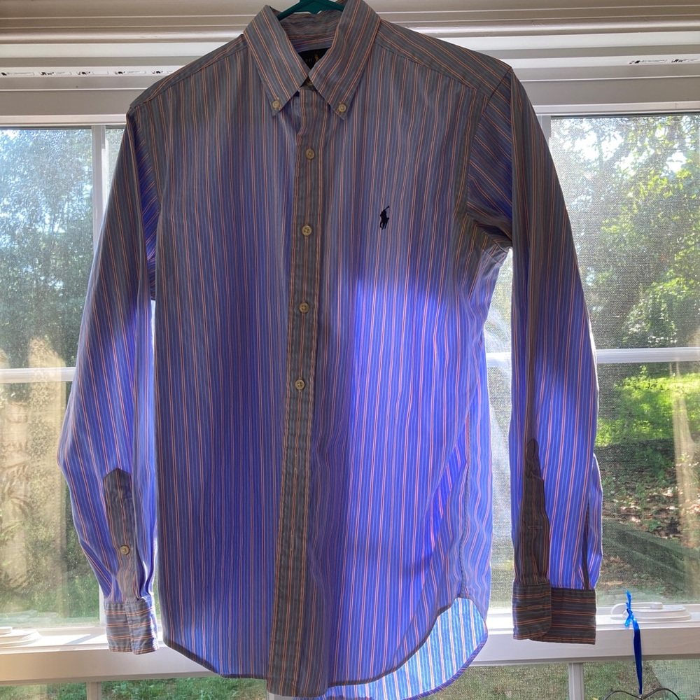 Light blue/orange Polo Ralph Lauren button down